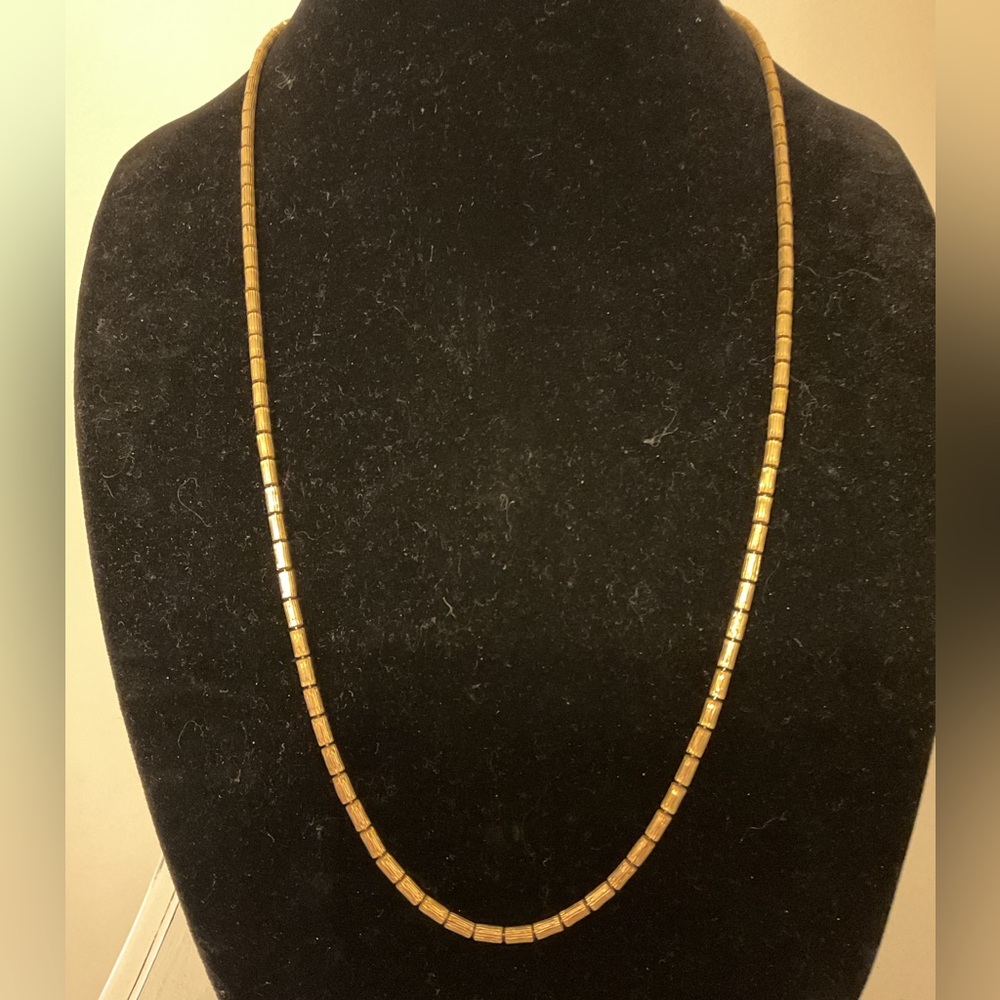 #154 Signed Goldette Vintage Chain Necklace